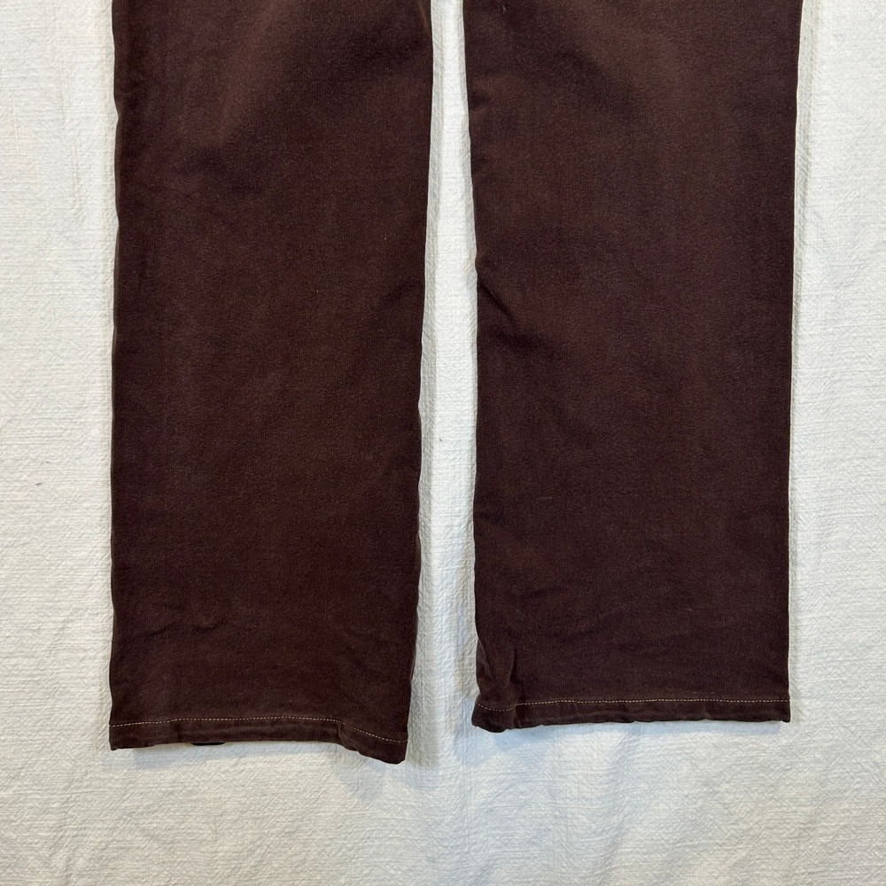 Coldwater Creek Brown Straight Leg Stretch Corduroy Pants Mid Rise Size 8 - Picture 12 of 13